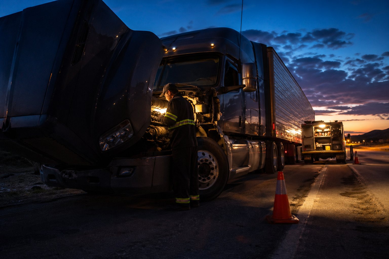 Heavy-duty truck repair service